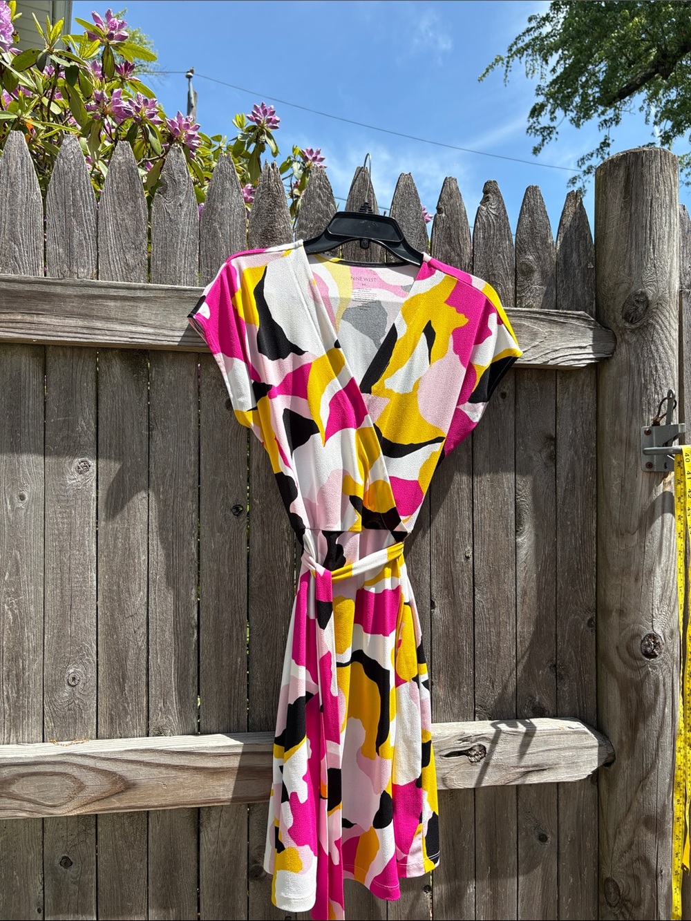 Nine West medium colorful wrap dress!